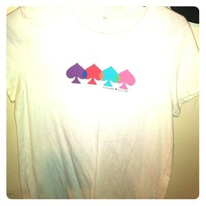 Kate Spade white logo t-shirt